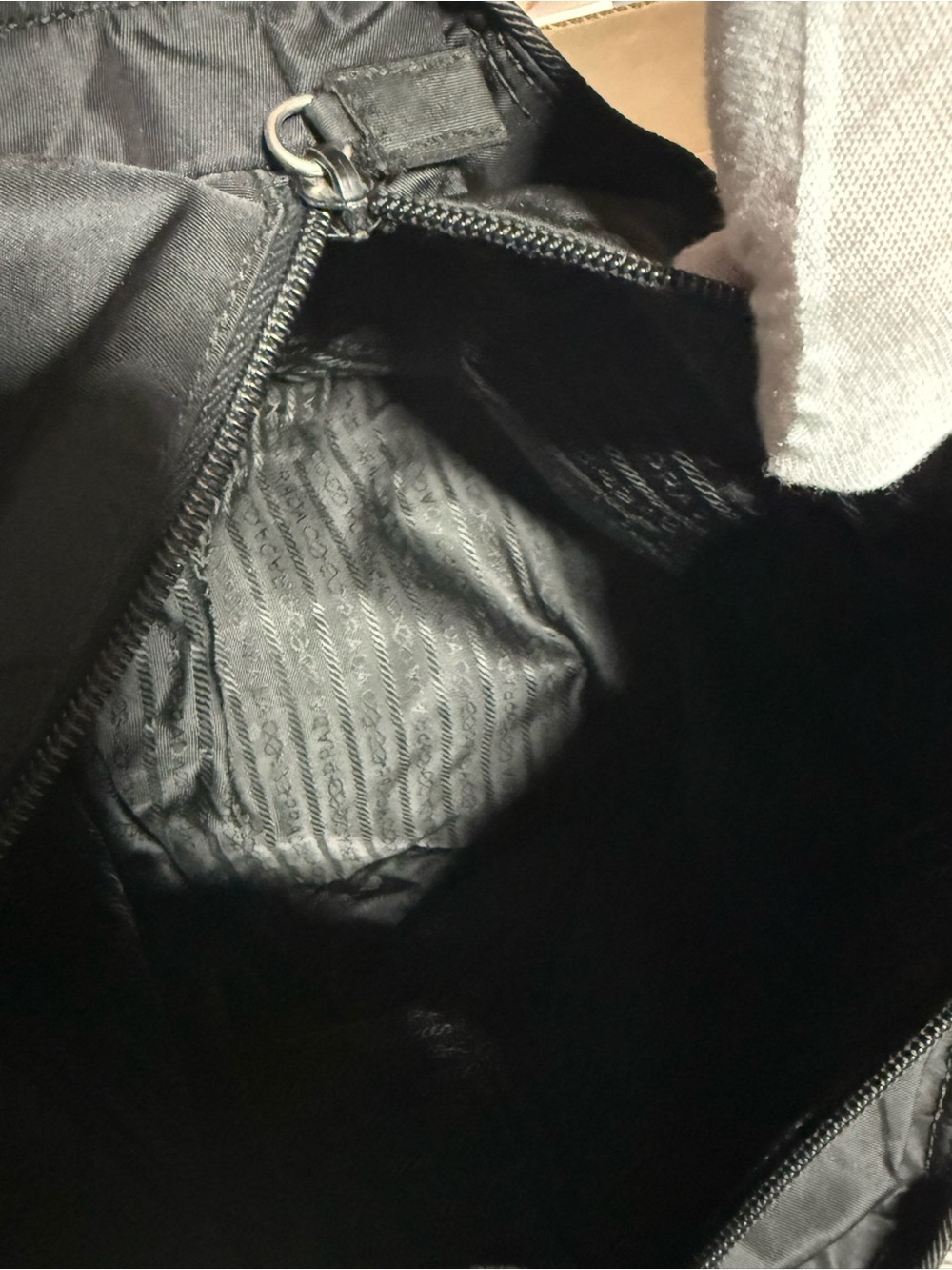 Prada Black Nylon Tote with Dual Shoulder Straps Good Condition - Picture 5 of 5
